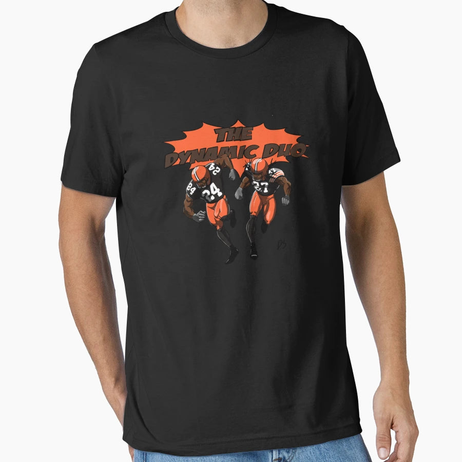 Browns Dynamic Duo T-Shirt - Graphic Print for Adults - T-Shirt, Sweatshirt, Hoodie