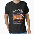Happy Hallothanksmas Funny Halloween T-Shirt - Minimalist Print for Adults - T-Shirt, Sweatshirt, Hoodie