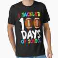 I Tackled 100 Days School Football 100Th T-Shirt - Unique Graphic Unisex - T-Shirt, Sweatshirt, Hoodie