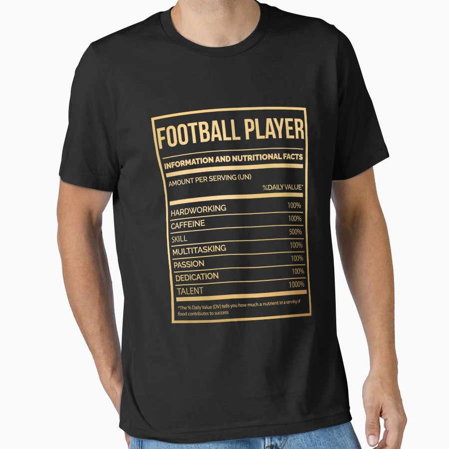 Football Player Funny Football T-Shirt - Aesthetic Graphic for Adults - T-Shirt, Sweatshirt, Hoodie