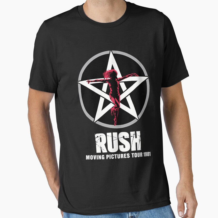 Rushs Rock Band 1981 Tour by Jason Masterson - Adult & Kids T-Shirts, Sweatshirts & Hoodies apparel design preview 1