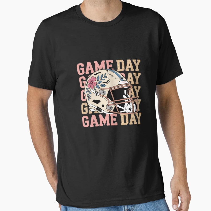 Game Day Floral Football Game Day Football T-Shirt - Trendy Graphic Unisex - T-Shirt, Sweatshirt, Hoodie