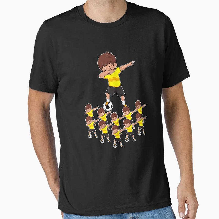 Awesome Soccer Player Yellow Soccer Sports T-Shirt - Trendy Graphic Unisex - T-Shirt, Sweatshirt, Hoodie