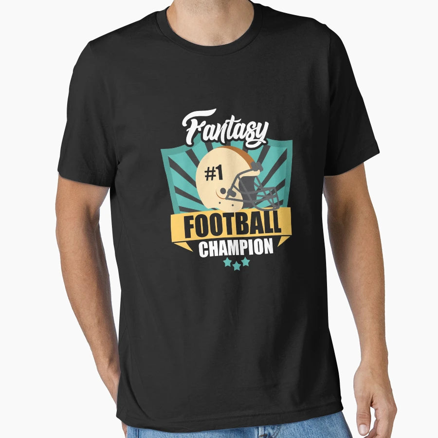 Awesome Fantasy Football Champion T-Shirt - Aesthetic Graphic Men Women - T-Shirt, Sweatshirt, Hoodie