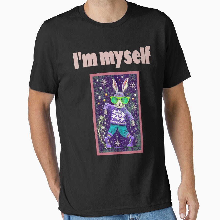 I'm myself. Sparkling Christmas Fun for Electricians! - Adult & Kids T-Shirts, Sweatshirts & Hoodies apparel design preview 1