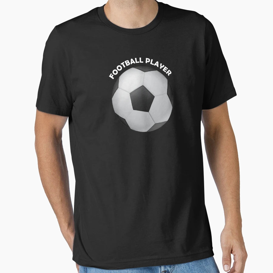 Football Player T-Shirt - Minimalist Print Men Women - T-Shirt, Sweatshirt, Hoodie