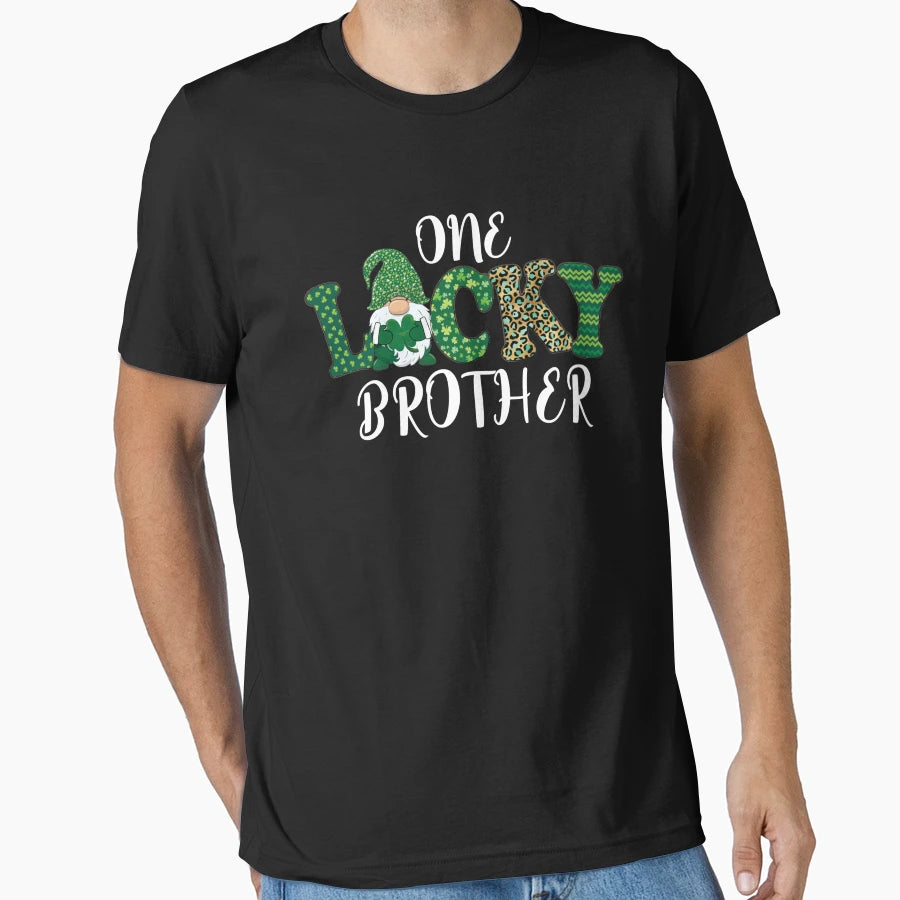 One Lucky Brother St Patricks Day T-Shirt - Streetwear Style Men Women - T-Shirt, Sweatshirt, Hoodie
