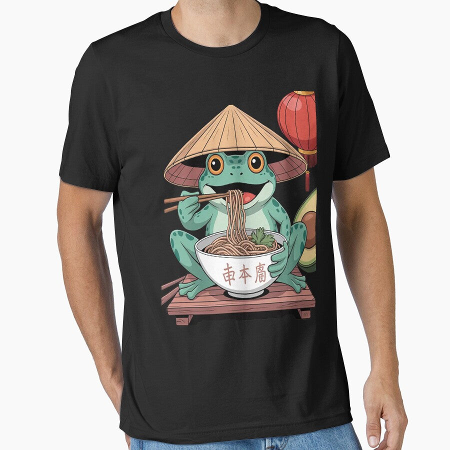 Kawaii Frog Ramen Collection Anime by CottonCandyPrin - Adult & Kids T-Shirts, Sweatshirts & Hoodies apparel design preview 1