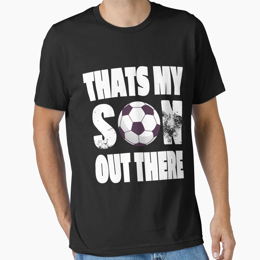Soccer Mom Son Soccer Player T-Shirt - Trendy Graphic for Adults - T-Shirt, Sweatshirt, Hoodie