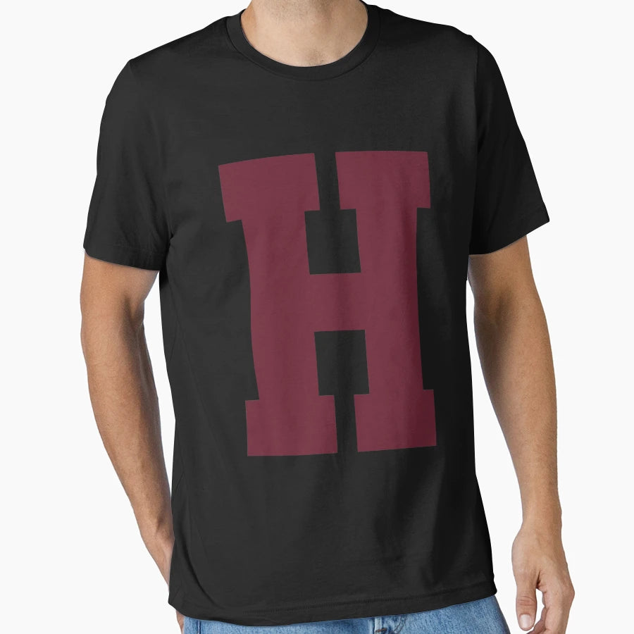 Alphabet Maroon H Sports Letter H T-Shirt - Fun Novelty Design Unisex - T-Shirt, Sweatshirt, Hoodie