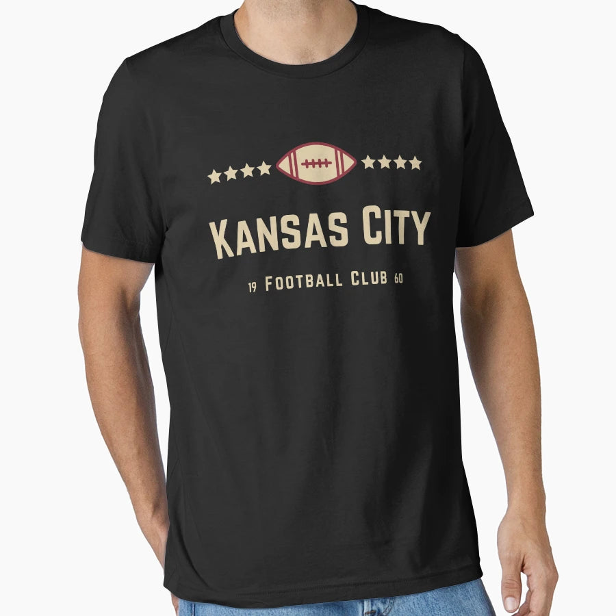 Kansas City Football T-Shirt - Trendy Graphic for Adults - T-Shirt, Sweatshirt, Hoodie