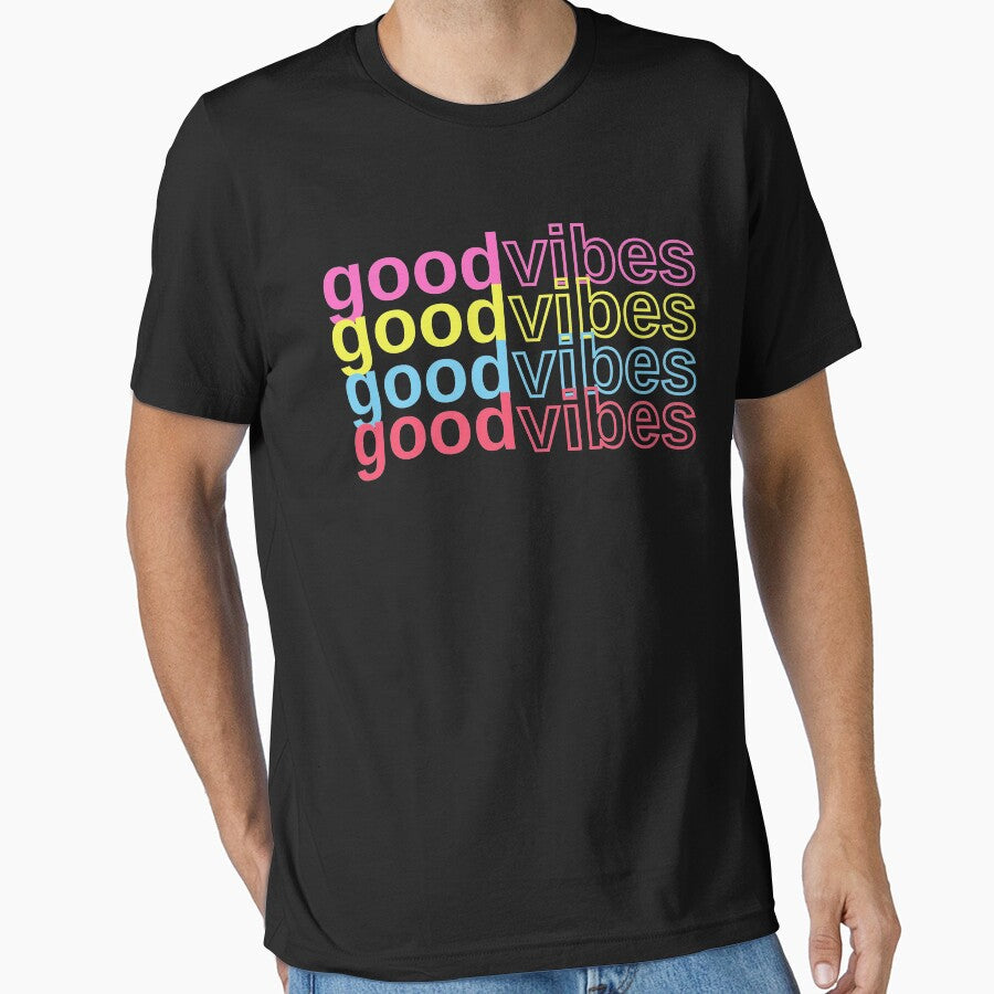 Good Vibes Only by Aiolin - Adult & Kids T-Shirts, Sweatshirts & Hoodies apparel design preview 1