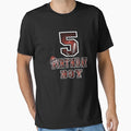5Th Birthday 5 Years Old Football T-Shirt - Custom Art Print for Adults - T-Shirt, Sweatshirt, Hoodie