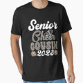 Senior Cheer Cousin 2023 Leopard T-Shirt - Trendy Graphic Unisex - T-Shirt, Sweatshirt, Hoodie