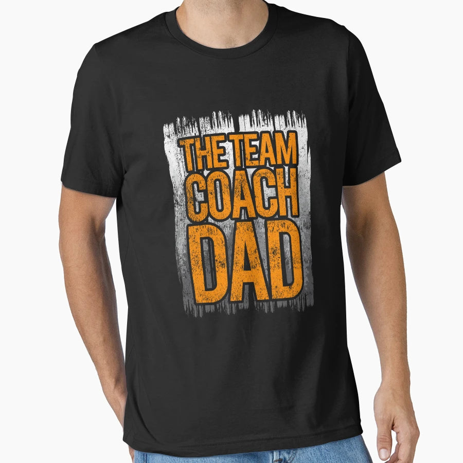 Team Coach Dad T-Shirt - Custom Art Print for Adults - T-Shirt, Sweatshirt, Hoodie