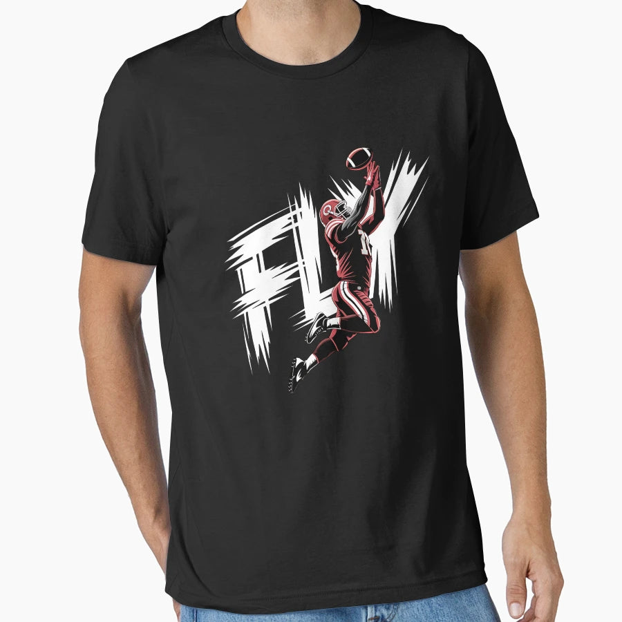 College Football Fly High Catch T-Shirt - Casual Everyday Wear Men Women - T-Shirt, Sweatshirt, Hoodie