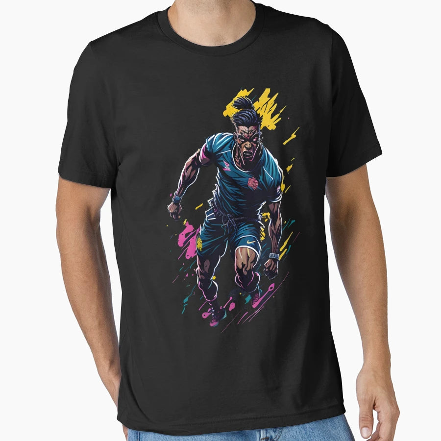 Score Big Male Soccer Foot Ball Player T-Shirt - Graphic Print Men Women - T-Shirt, Sweatshirt, Hoodie