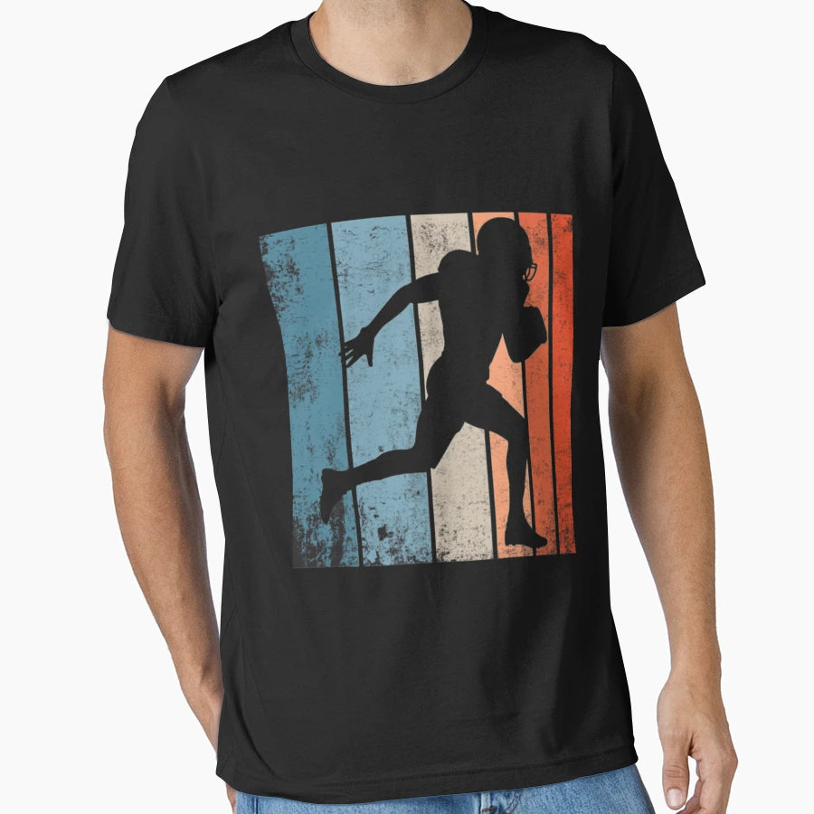 American Football Running Back Touchdown T-Shirt - Graphic Print for Adults - T-Shirt, Sweatshirt, Hoodie