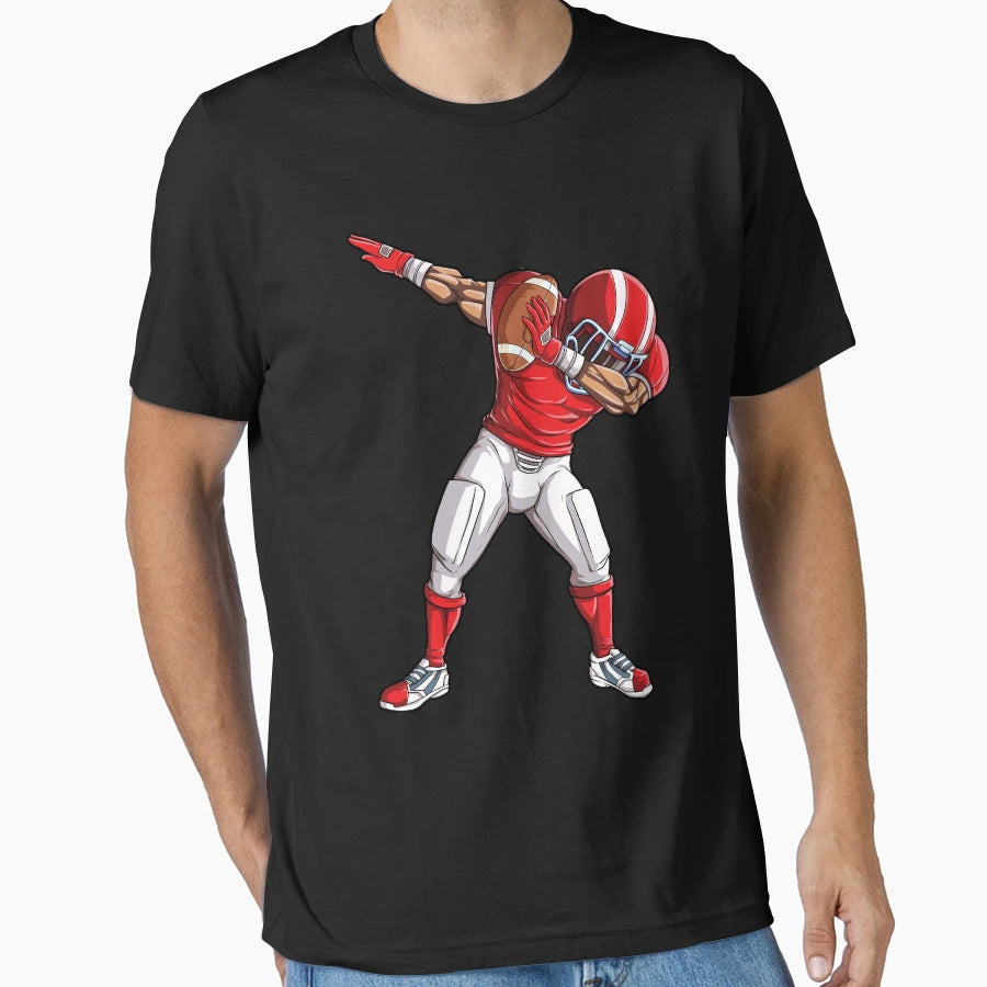Dabbing Football Player Sports Lover T-Shirt - Unique Graphic Men Women - T-Shirt, Sweatshirt, Hoodie
