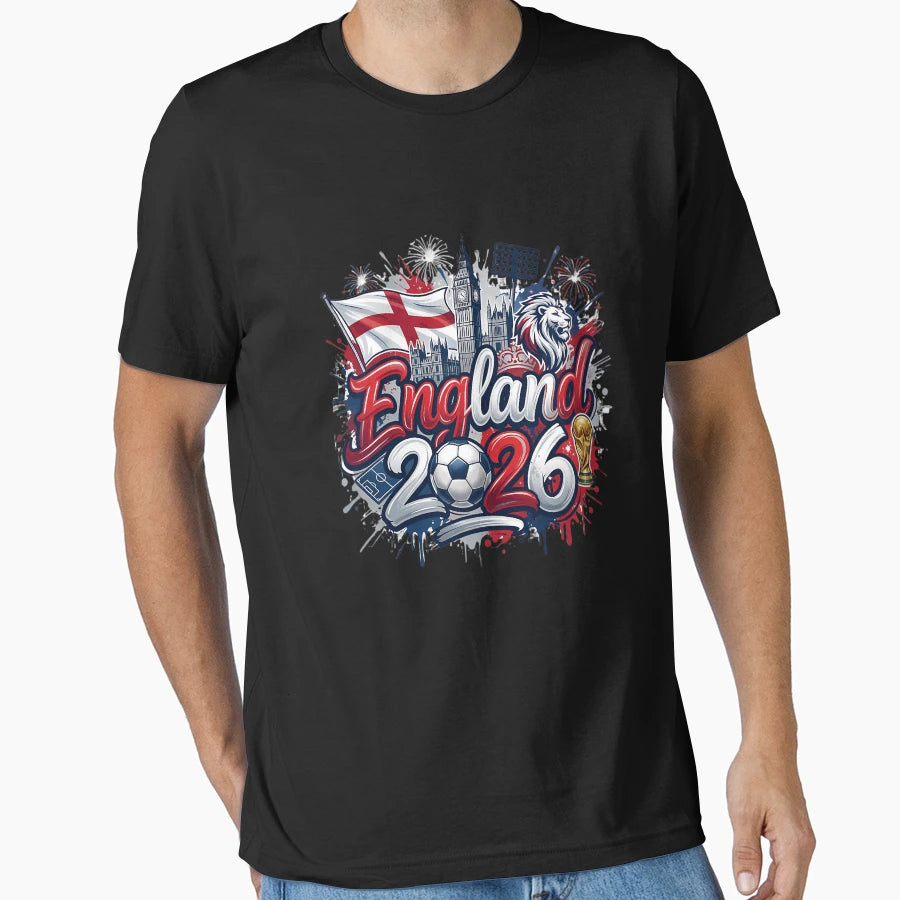 England World Cup 2026 Football T-Shirt - Casual Everyday Wear Unisex - T-Shirt, Sweatshirt, Hoodie