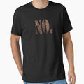 NO. Rusted Metal Typography Design by KatBeeTee - Adult & Kids T-Shirts, Sweatshirts & Hoodies apparel design preview 1