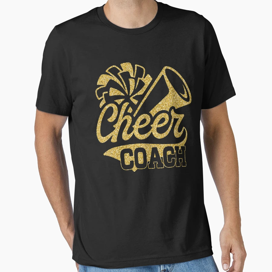 Cheer Coach Biggest Fan Cheerleader T-Shirt - Graphic Print for Adults - T-Shirt, Sweatshirt, Hoodie