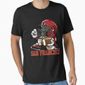 San Francisco Football Helmet Mascot T-Shirt - Aesthetic Graphic Unisex - T-Shirt, Sweatshirt, Hoodie