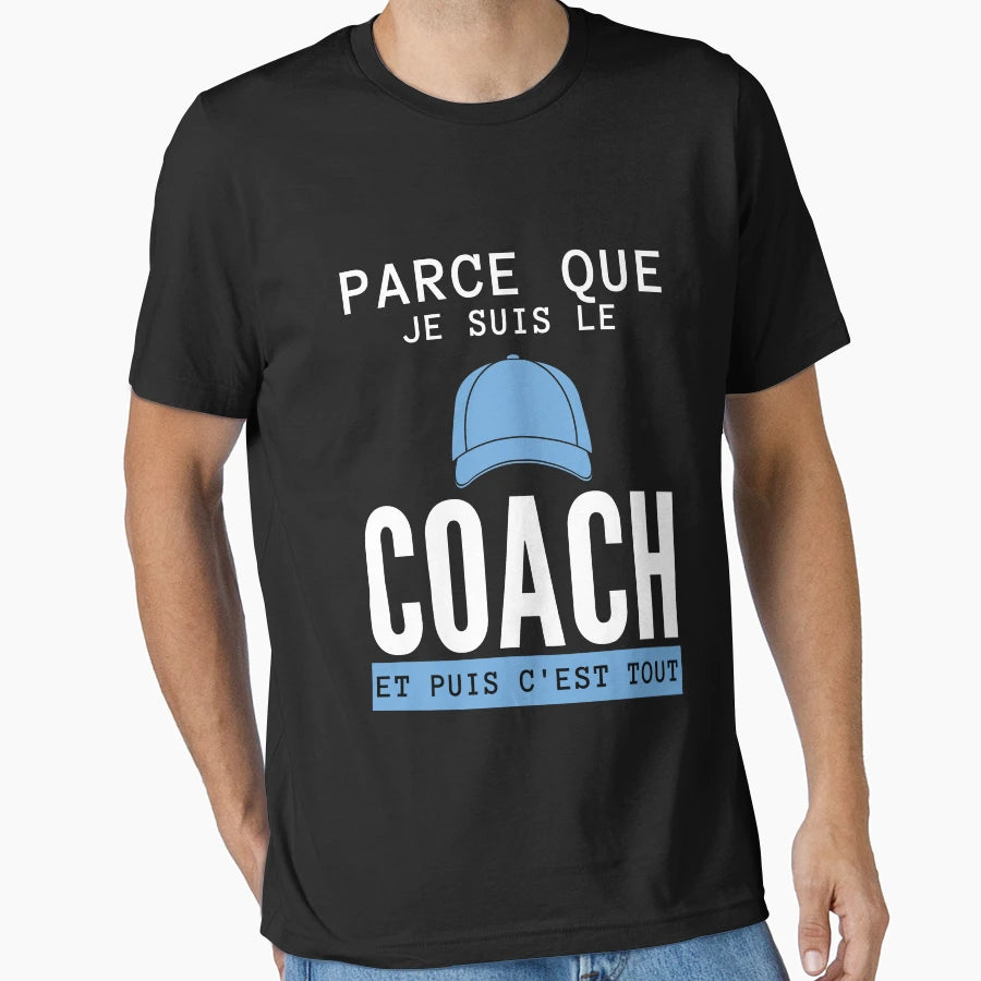 Volleyball Coach Because Im Coach T-Shirt - Minimalist Print for Adults - T-Shirt, Sweatshirt, Hoodie