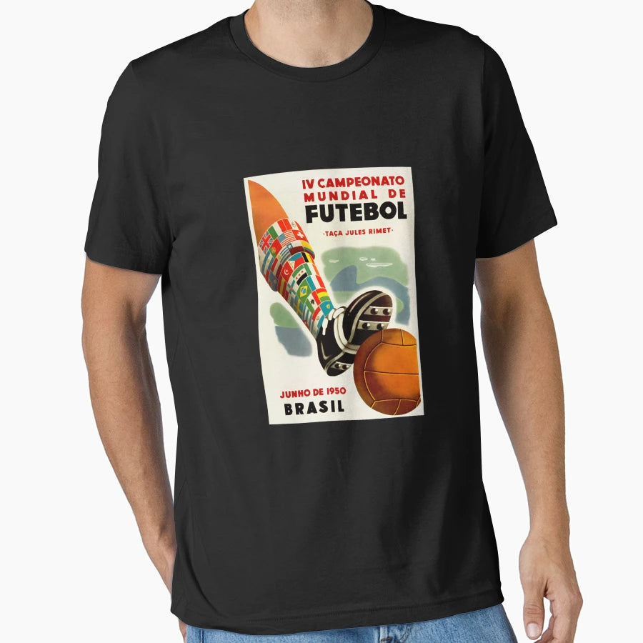 World Cup 1950 Brazil T-Shirt - Streetwear Style for Adults - T-Shirt, Sweatshirt, Hoodie