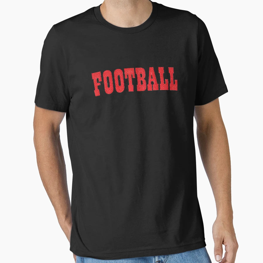 Football Wordart Red Football Football T-Shirt - Streetwear Style Unisex - T-Shirt, Sweatshirt, Hoodie