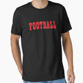 Football Wordart Red Football Football T-Shirt - Streetwear Style Unisex - T-Shirt, Sweatshirt, Hoodie