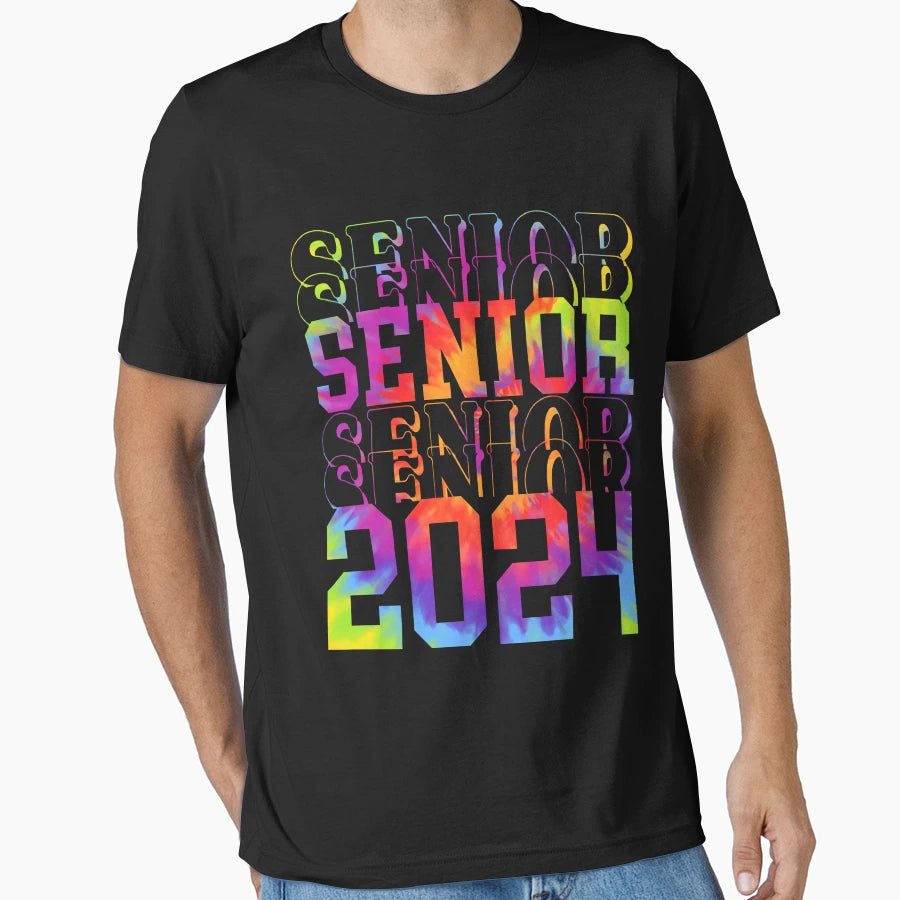 Senior Class 2024 Graduate Student T-Shirt - Minimalist Print for Adults - T-Shirt, Sweatshirt, Hoodie