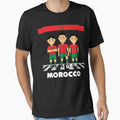 Morocco Flag Maroc Moroccan Lion T-Shirt - Fun Novelty Design for Adults - T-Shirt, Sweatshirt, Hoodie