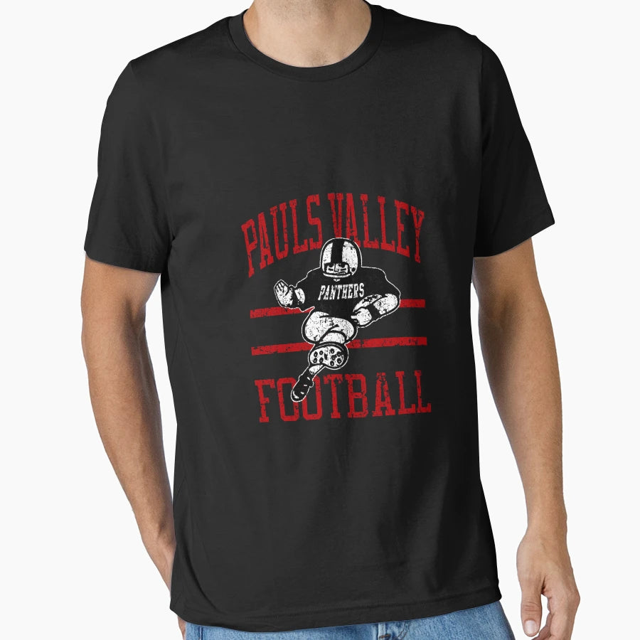 Pauls Valley Panthers Fb Player T-Shirt - Novelty Apparel Men Women - T-Shirt, Sweatshirt, Hoodie