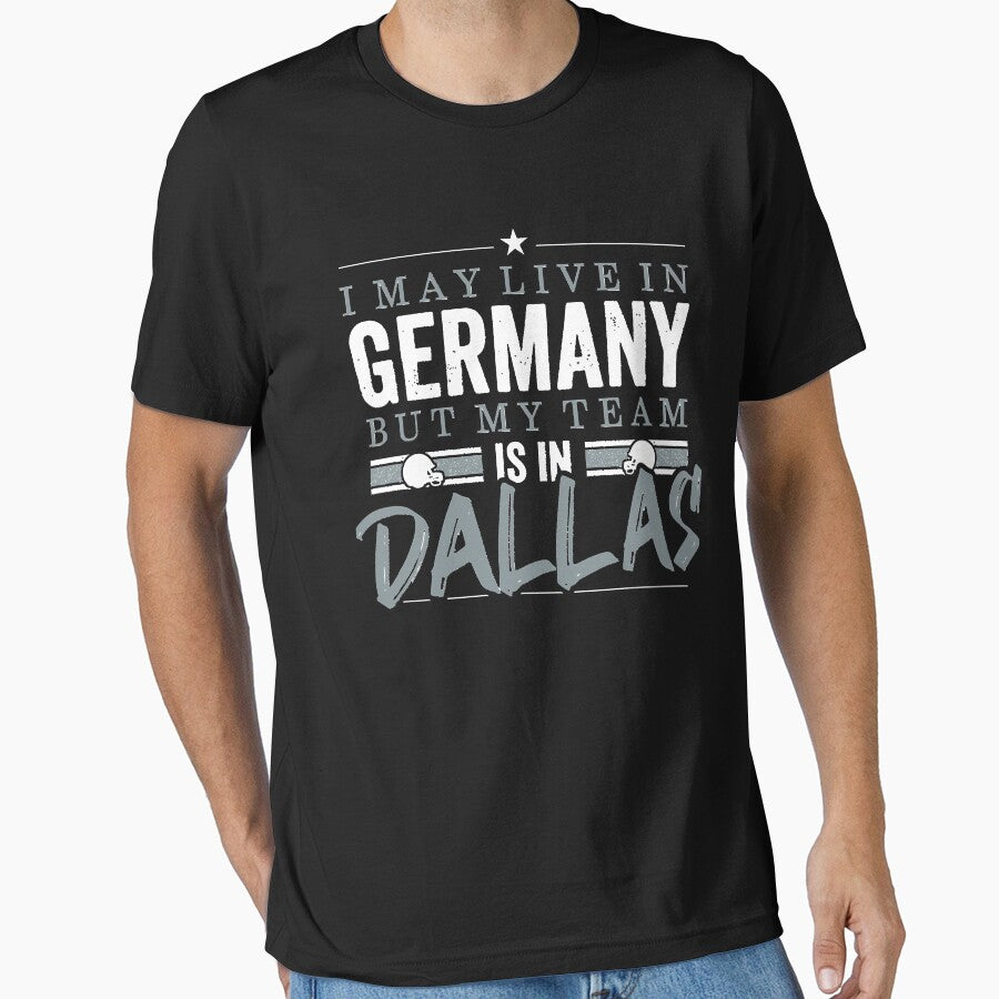 Dallas Football Team Fans from Germany Essential by - Adult & Kids T-Shirts, Sweatshirts & Hoodies apparel design preview 1