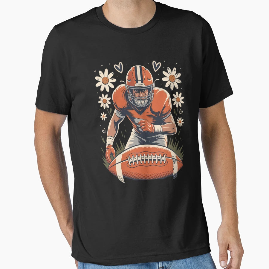 Distressed Football Helmet Bow Game T-Shirt - Aesthetic Graphic Men Women - T-Shirt, Sweatshirt, Hoodie