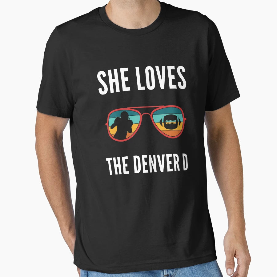 She Loves Denver D T-Shirt - Aesthetic Graphic Men Women - T-Shirt, Sweatshirt, Hoodie