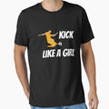 Kick Like T-Shirt - Trendy Graphic Men Women - T-Shirt, Sweatshirt, Hoodie