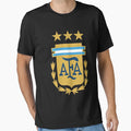 Argentina Afa 3 Stars Logo T-Shirt - Casual Everyday Wear Men Women - T-Shirt, Sweatshirt, Hoodie