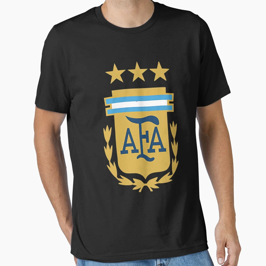 Argentina Afa 3 Stars Logo T-Shirt - Casual Everyday Wear Men Women - T-Shirt, Sweatshirt, Hoodie