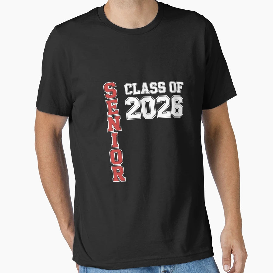 Senior Class 2026 Graduation Grad 26 T-Shirt - Aesthetic Graphic Men Women - T-Shirt, Sweatshirt, Hoodie