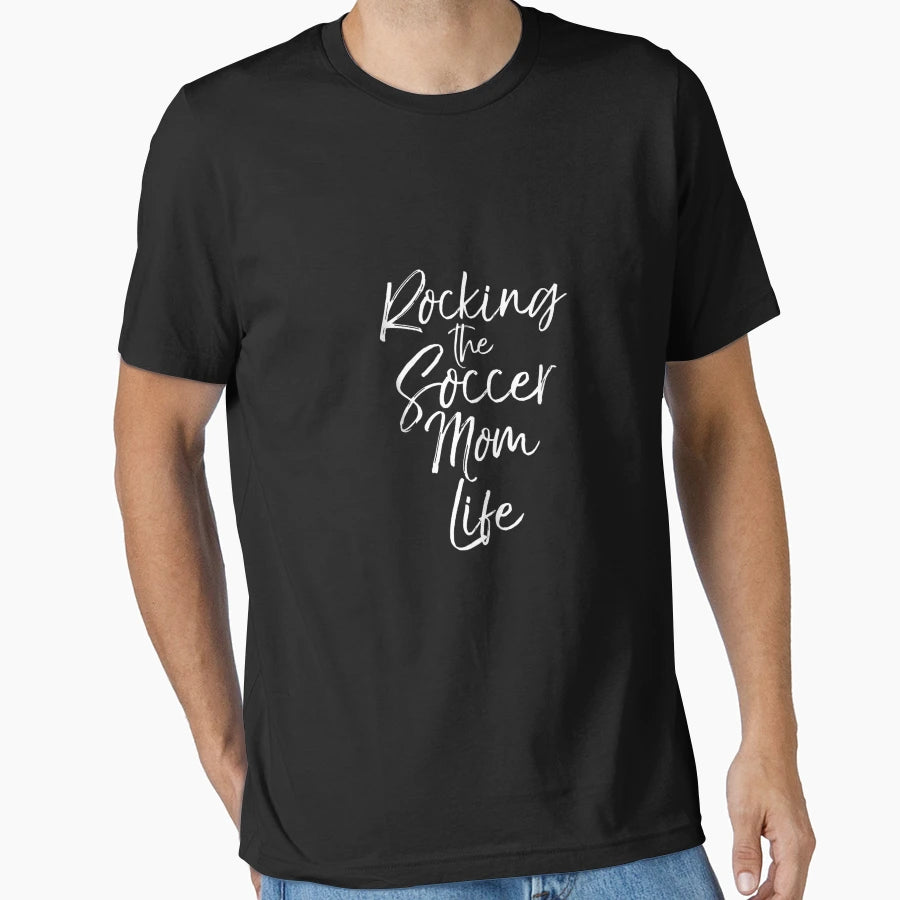 Mother S Day 2021 Gift Rocking Soccer T-Shirt - Aesthetic Graphic Unisex - T-Shirt, Sweatshirt, Hoodie
