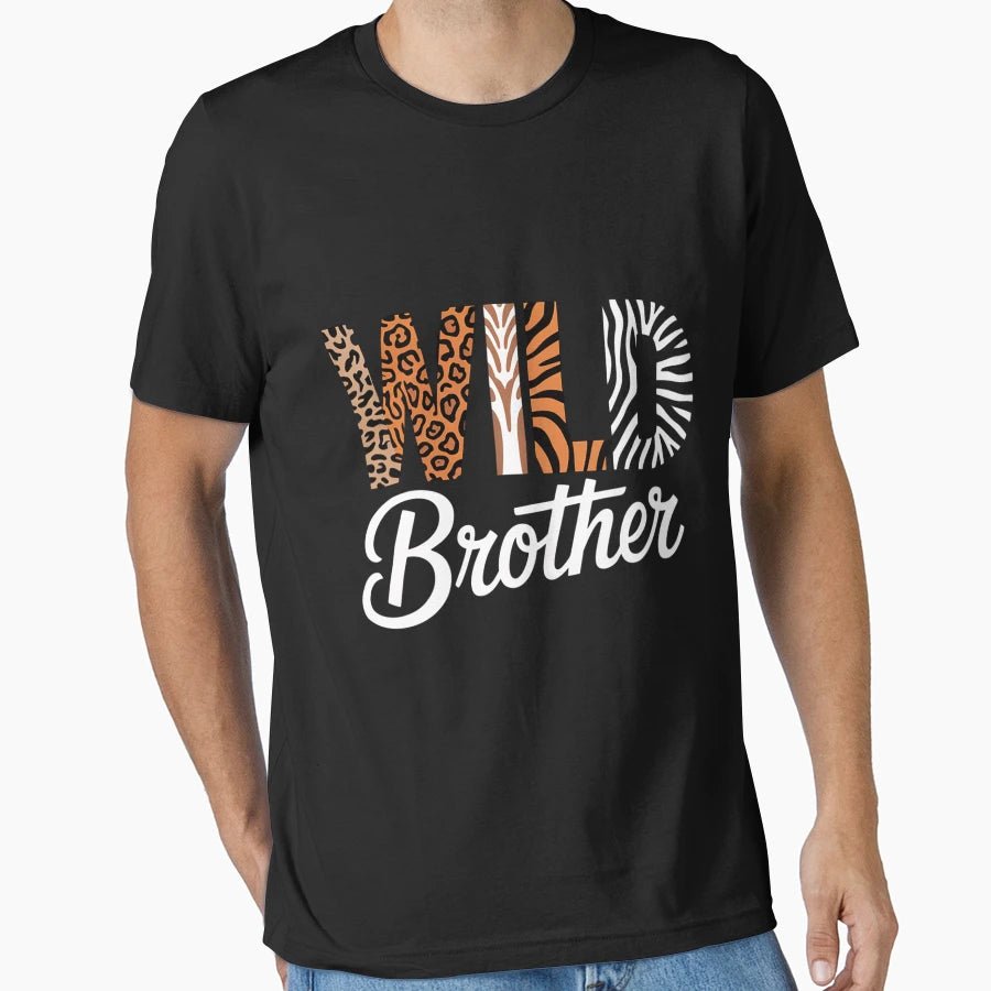 Wild Brother Zoo Born Two Be Wild B Day T-Shirt - Unique Graphic Men Women - T-Shirt, Sweatshirt, Hoodie