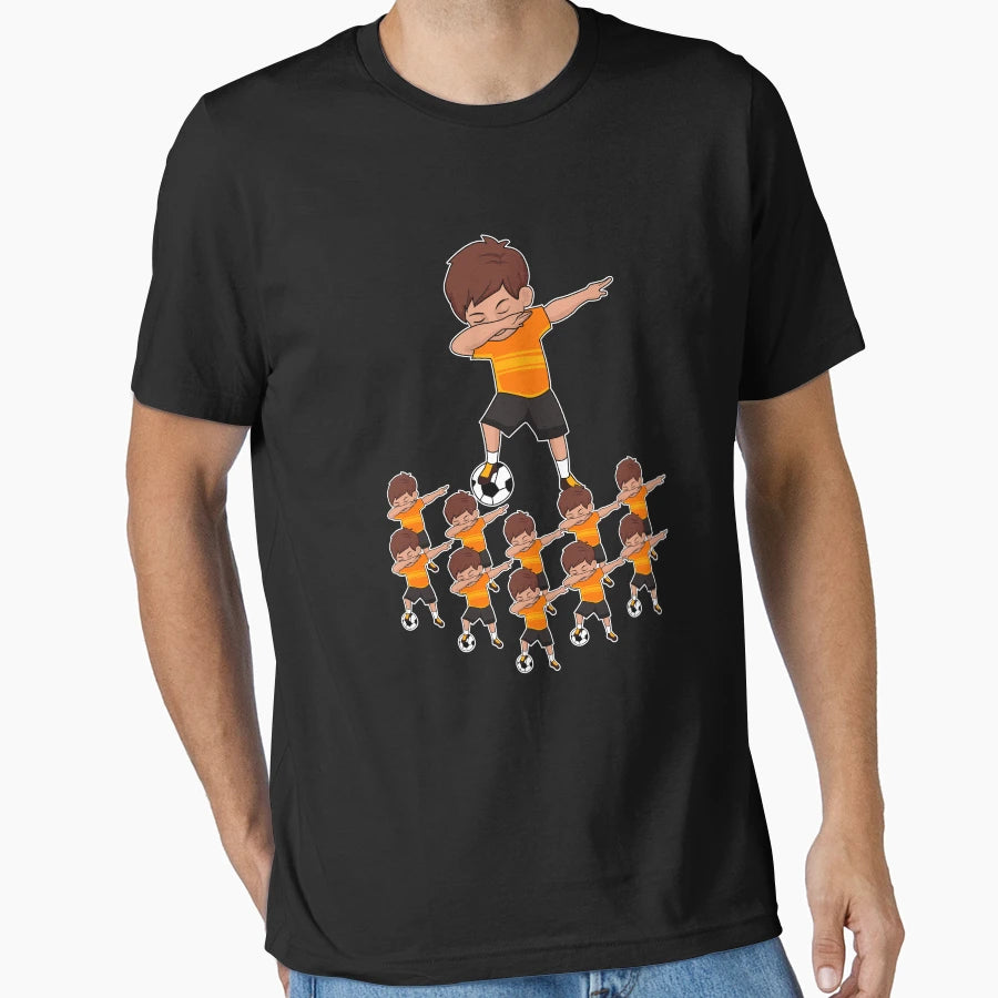 Awesome Soccer Player Orange Soccer T-Shirt - Graphic Print for Adults - T-Shirt, Sweatshirt, Hoodie