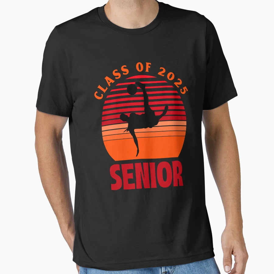 Senior Class 2025 Soccer T-Shirt - Aesthetic Graphic Men Women - T-Shirt, Sweatshirt, Hoodie