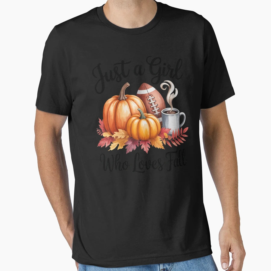 Just Who Loves Fall Coffee Halloween T-Shirt - Streetwear Style Men Women - T-Shirt, Sweatshirt, Hoodie
