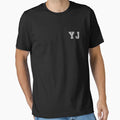 Y J Varsity Initials Varsity Letters T-Shirt - Novelty Apparel Men Women - T-Shirt, Sweatshirt, Hoodie