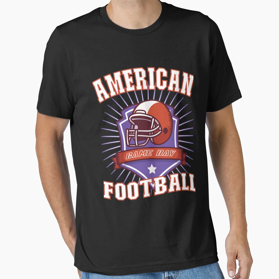 American Football Game Day Team T-Shirt - Aesthetic Graphic Men Women - T-Shirt, Sweatshirt, Hoodie
