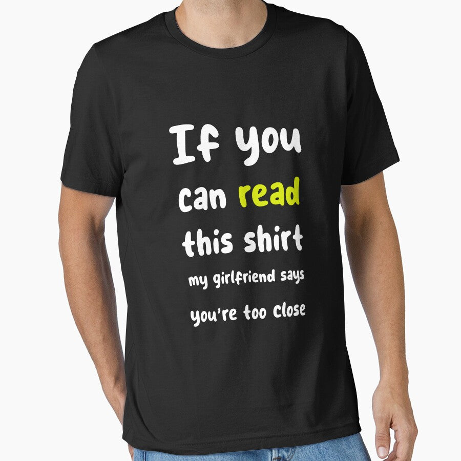 Funny girlfriend if you can read this my says you're - Adult & Kids T-Shirts, Sweatshirts & Hoodies apparel design preview 1