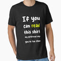Funny girlfriend if you can read this my says you're - Adult & Kids T-Shirts, Sweatshirts & Hoodies apparel design preview 1